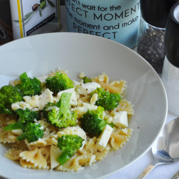 těstoviny, brokolice, mozzarella, parmezán, oběd, fitrecept, fitness recept, recept, oběd, jednoduchý, rychlý, zdravý