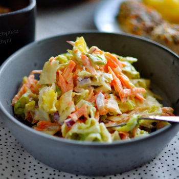 coleslaw, recept, salát, k masu, jednoduchý