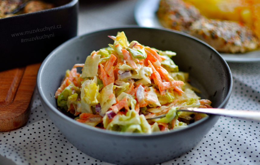 coleslaw, recept, salát, k masu, jednoduchý